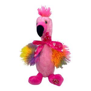 Dan Dee Collectors Choice Pink Plush Flamingo Singing Clapping Toy 8” Plush